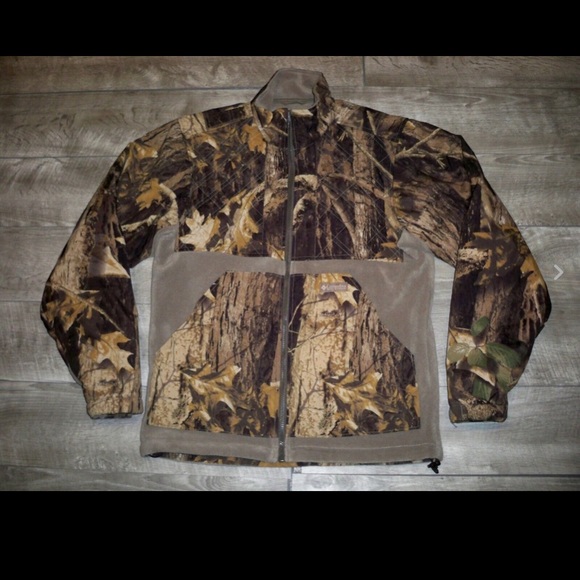 Columbia Waterproof Timberwolf Camoflauge Camo Hunting Jacket Men's Size Small
